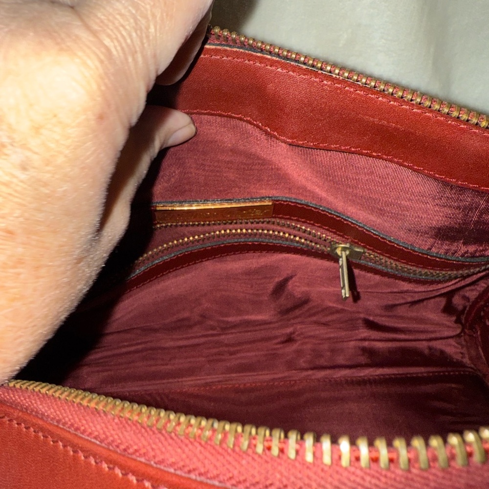 Cartier Elegant Burgundy Leather Handbag COA - Picture 12 of 15